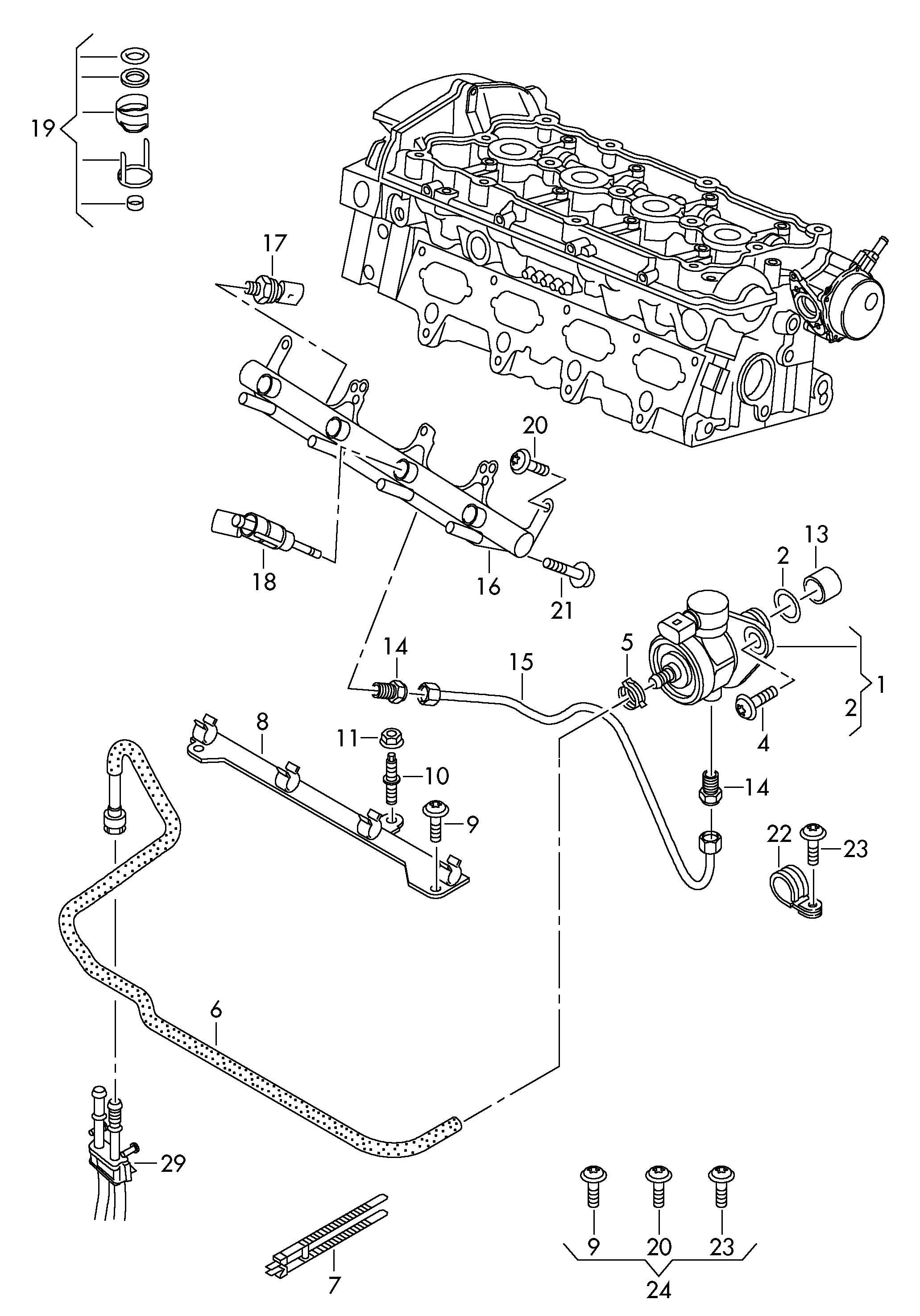 Skoda 06J 127 025J - Augstspiediena sūknis autodraugiem.lv