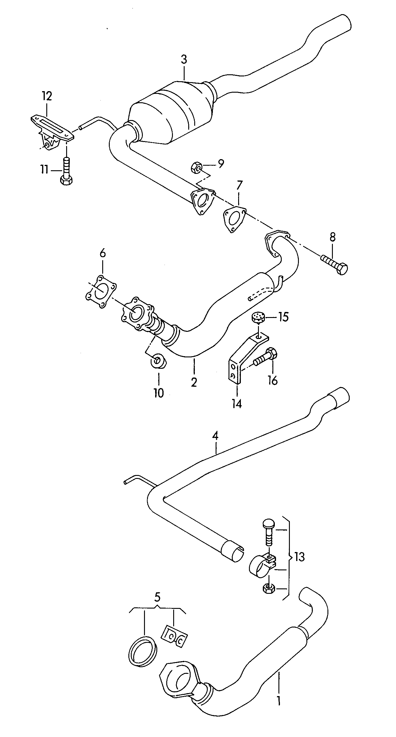 VAG 074253091E - Izplūdes caurule autodraugiem.lv