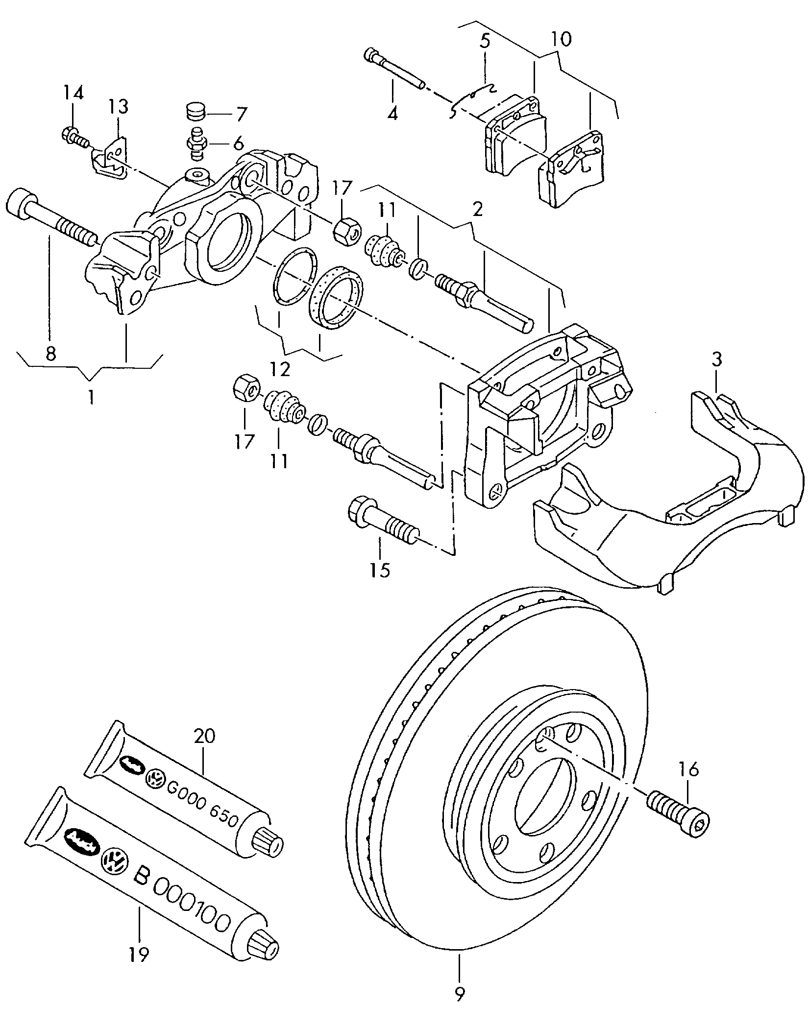 VW 447615273 - Atgaisošanas skrūve / ventilis, Bremžu suports autodraugiem.lv