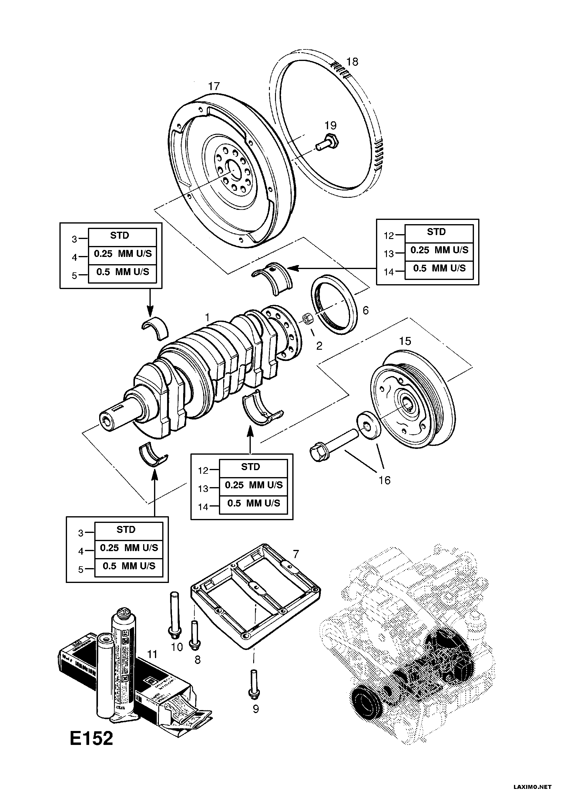 Vauxhall 56 14 415 - Piedziņas skriemelis, Kloķvārpsta autodraugiem.lv